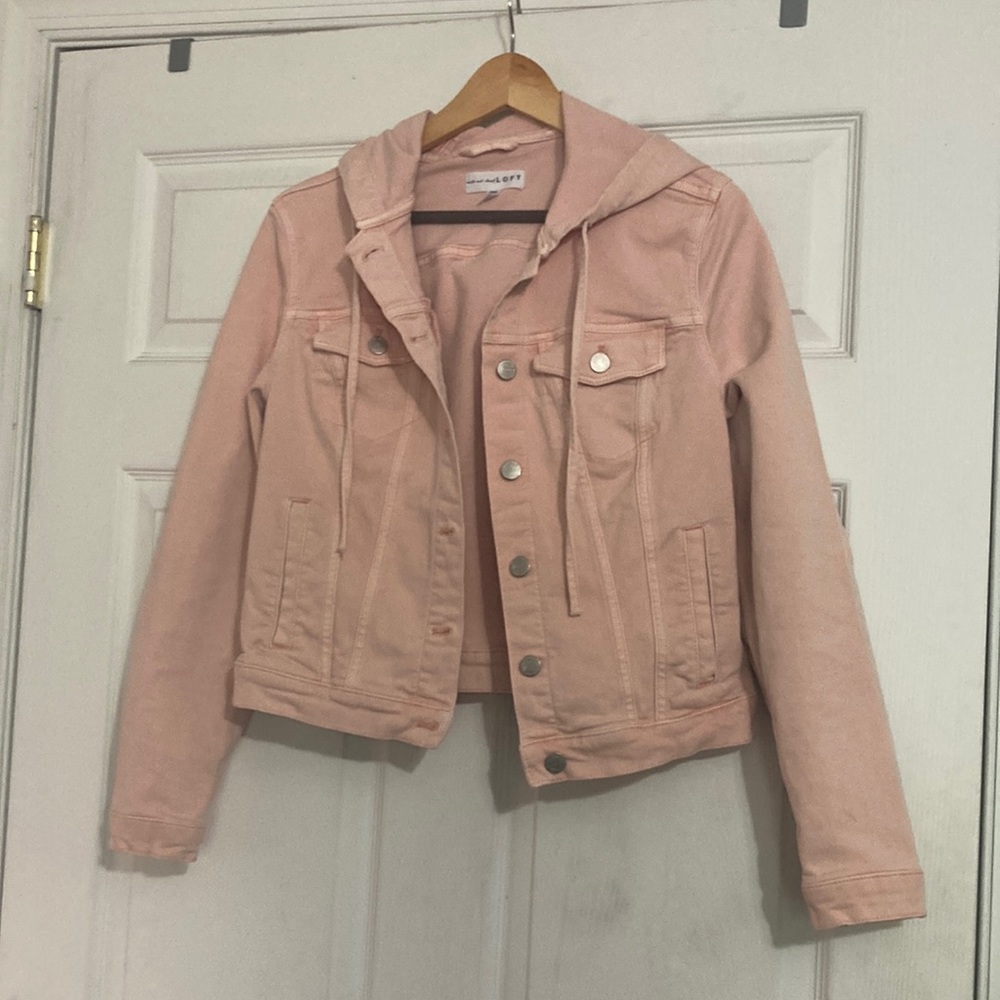 Hooded denim jacket